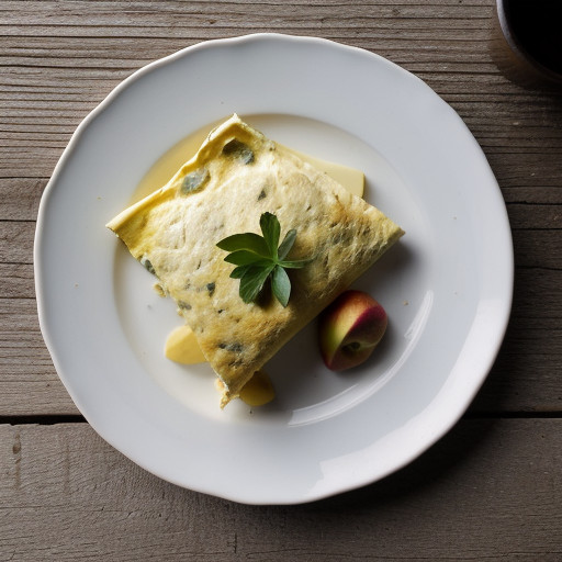 Roquefort and Apple Omelet recipe image