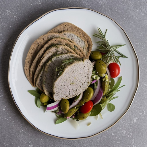 Rosemary Lamb Pitta With Greek Salad. recipe image