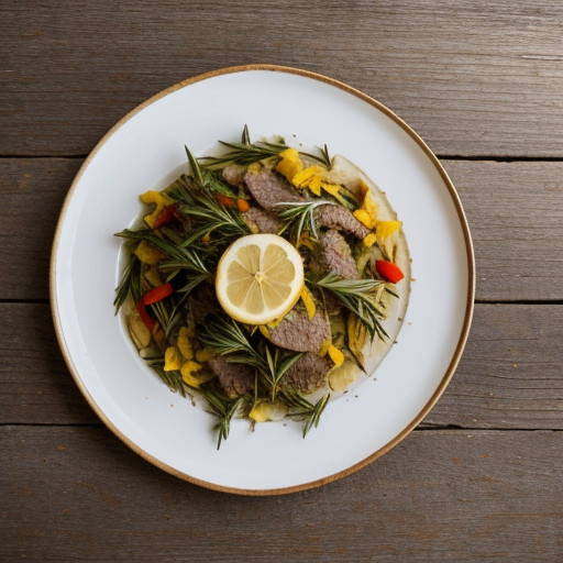 Rosemary-Lemon Veal Stir Fry recipe image