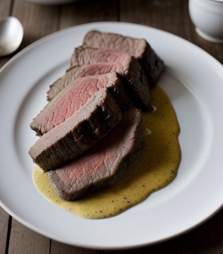 Rostbraten Mit Pilzfulle (Beef Roast With Mush recipe image
