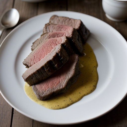 Rostbraten Mit Pilzfulle (Beef Roast With Mush recipe image