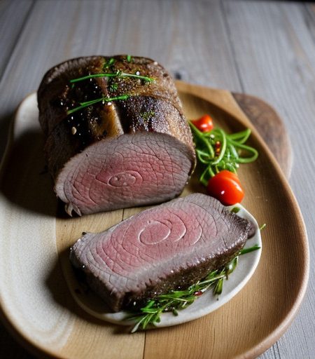 Rostbraten Mit Pilzfulle (Beef Roast With Mushroom recipe image