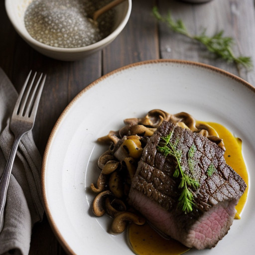 Rostbraten Mit Pilzfulle (Beef Roast With Mushroom Stuffi recipe image