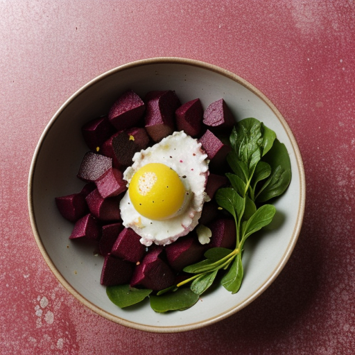 Rosy Beet & Potato Salad With Garlic Dressi recipe image