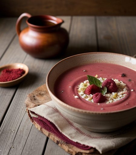 Rosy Berry Soup recipe image