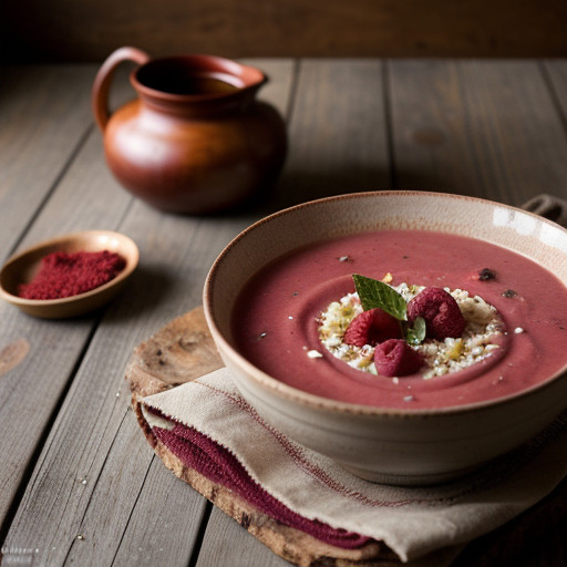 Rosy Berry Soup recipe image