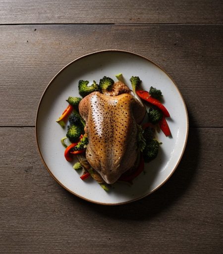Rotelle With Smoked Turkey, Broccoli & Peppers recipe image