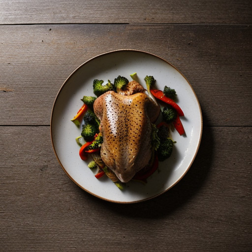 Rotelle With Smoked Turkey, Broccoli & Peppers recipe image