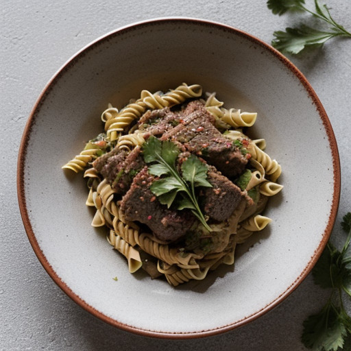 Rotini With Meat Sauce recipe image