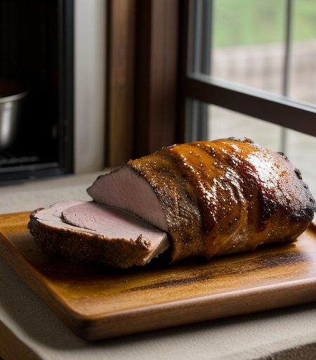 Rotisserie Barbecued Leg of Pork recipe image
