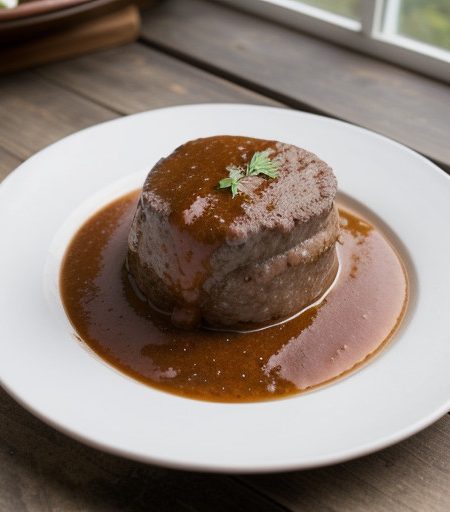 Round Steak Smothered in Gravy recipe image