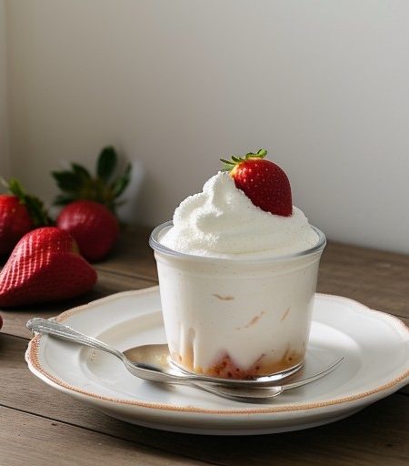 Rowe's Fresh Strawberry Layer Pudding recipe image
