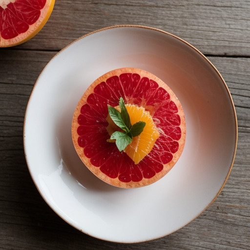 Ruby Grapefruit Terrine With Tea Sauce recipe image
