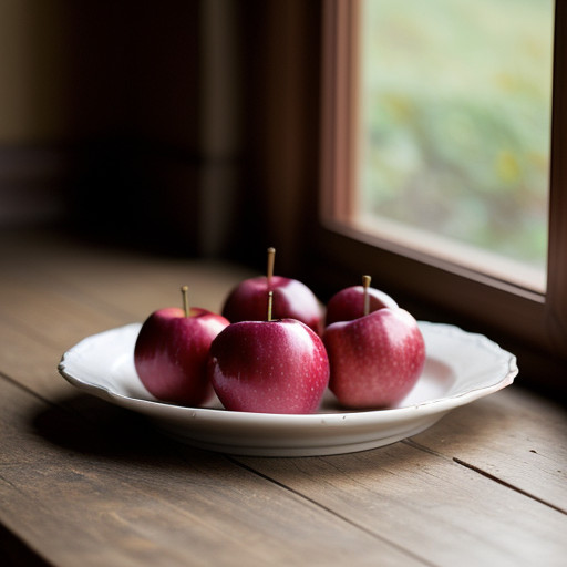 Ruby Poached Apples recipe image