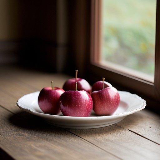 Ruby Poached Apples recipe image