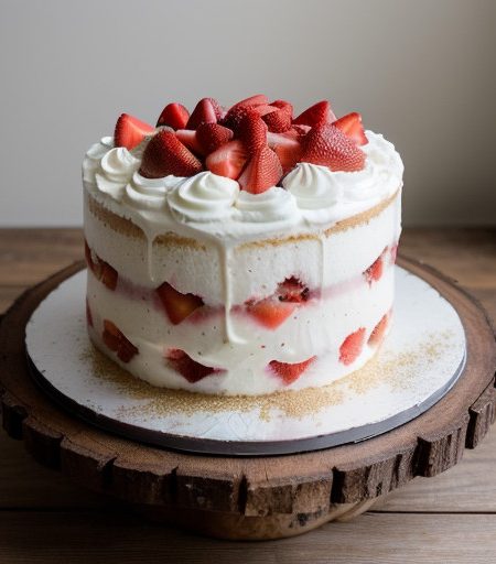 Ruby's Strawberry Shortcut Cake recipe image