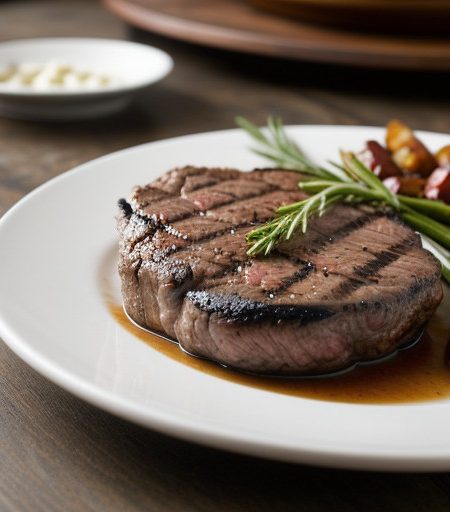 Rum Marinated Rib Eye Steaks recipe image