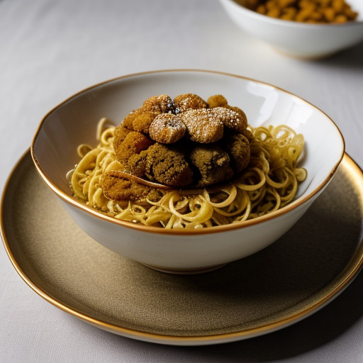 Rumanian Fried Noodle Pudding recipe image