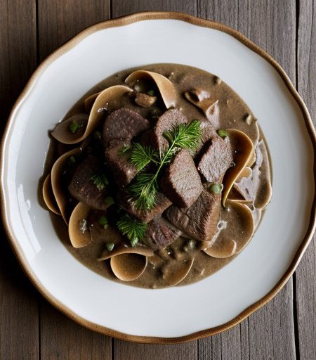 Russian Beef Stroganoff recipe image