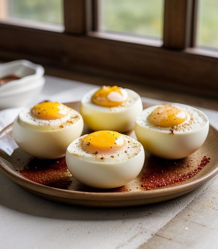 Russian Helmets Aka Baked Eggs recipe image