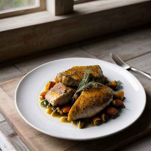 Rustic Herbed Apricot Chicken recipe image
