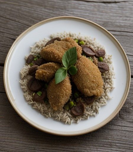 Ruz Tatbilla (Rice With Chicken Livers recipe image