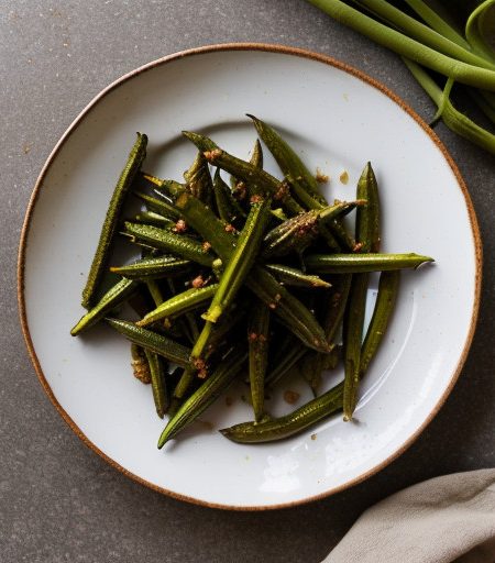 Sabzi Bhindi (Fried Okra With Cumin recipe image