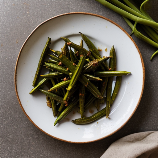 Sabzi Bhindi (Fried Okra With Cumin recipe image