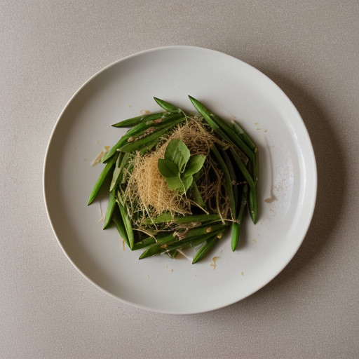 Saffron Pasta With Sugar Snap Peas recipe image