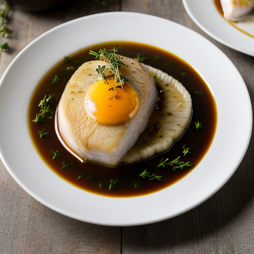 Saffron Poached Fish in Wine recipe image