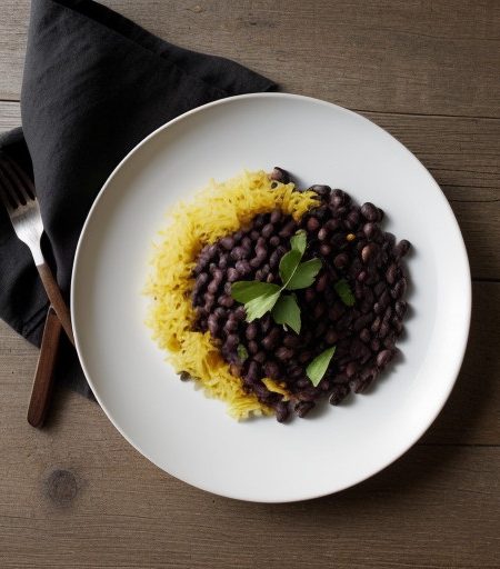Saffron Rice & Black Beans recipe image