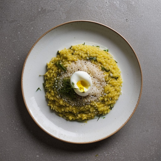 Saffron Risotto Primavera(c (Lacto recipe image