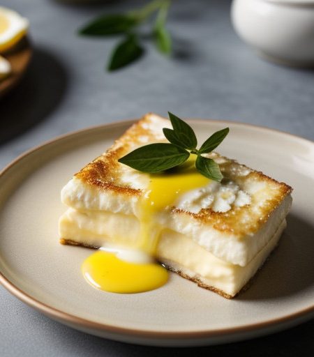 Saganaki (Greek Flaming Cheese recipe image