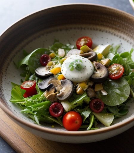 Salad WLTH Vinaigrette Dresslng recipe image