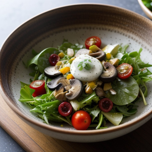 Salad WLTH Vinaigrette Dresslng recipe image