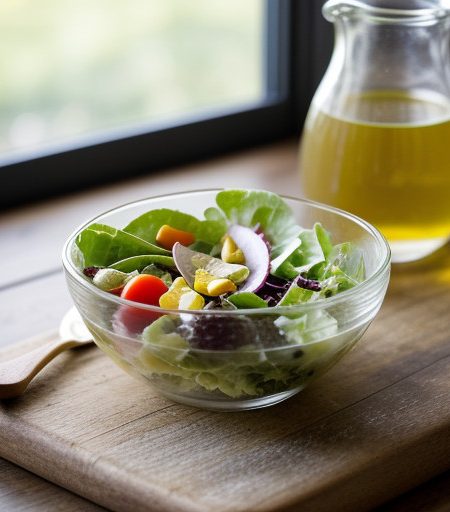 Salad With Zesty Vinaigrette Dressing recipe image