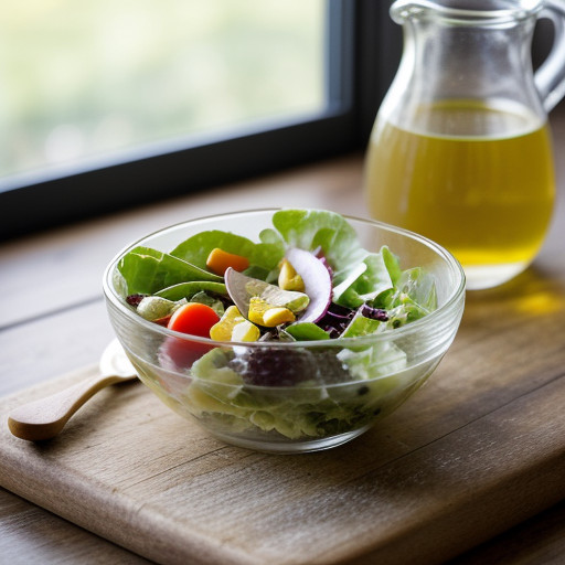 Salad With Zesty Vinaigrette Dressing recipe image