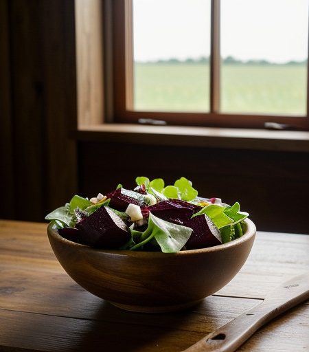 Salad of Mache & Beets recipe image