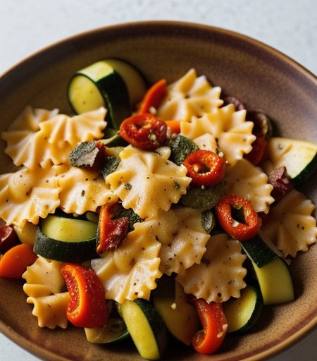 Salade De Farfalle Aux Légumes Du Soleil recipe image