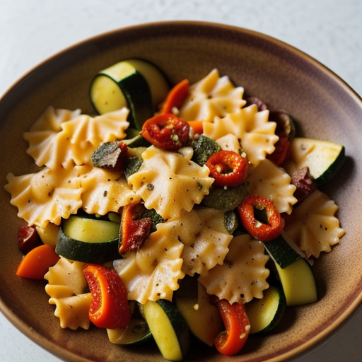 Salade De Farfalle Aux Légumes Du Soleil recipe image