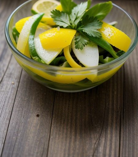 Salade De Piments Verts (Green Pepper Salad recipe image