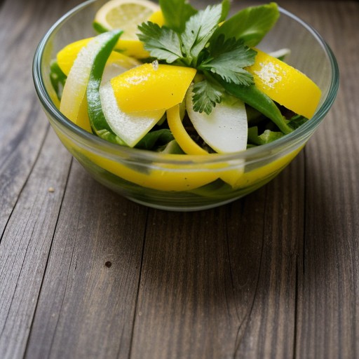 Salade De Piments Verts (Green Pepper Salad recipe image