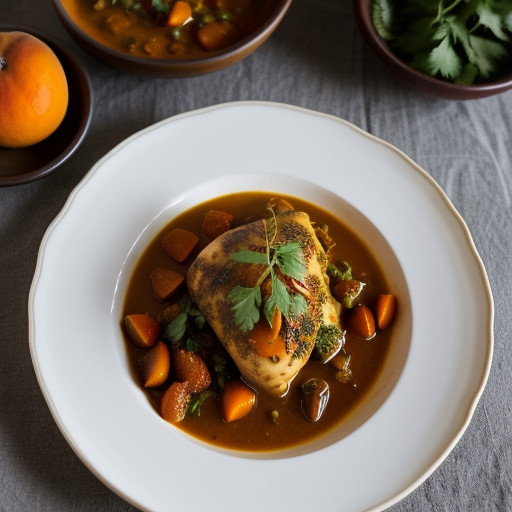 Sali Jardaloo Murgi (Chicken W/Apricots & Pot recipe image