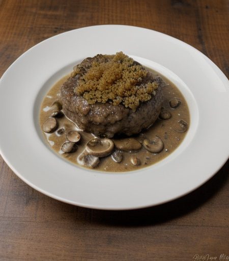 Salisbury Steak With Mushroom Gravy recipe image