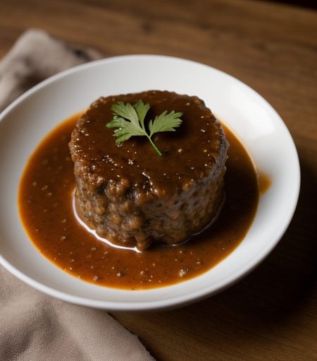 Salisbury Steaks in Wine Sauce recipe image