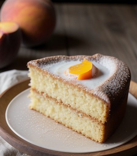 Sally Lunn Peach Cake recipe image