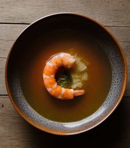 Salmon Consomme With Bites recipe image