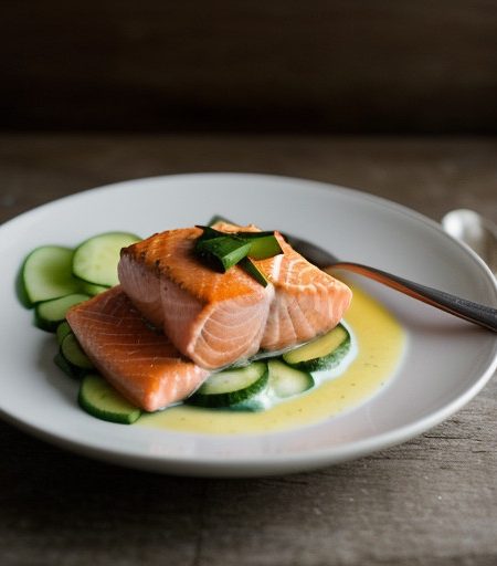 Salmon & Cucumber Sauce recipe image