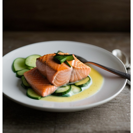 Salmon & Cucumber Sauce recipe image