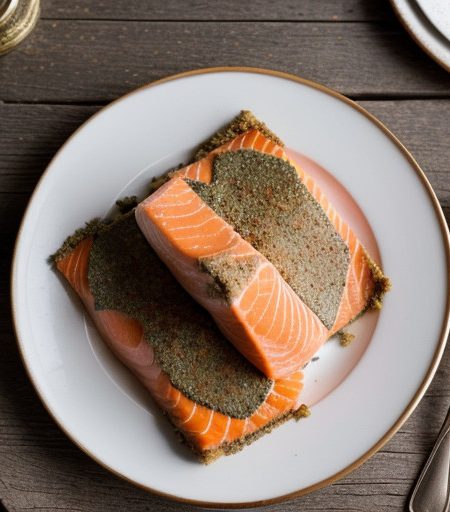 Salmon Fillets With a Horseradish Crust recipe image